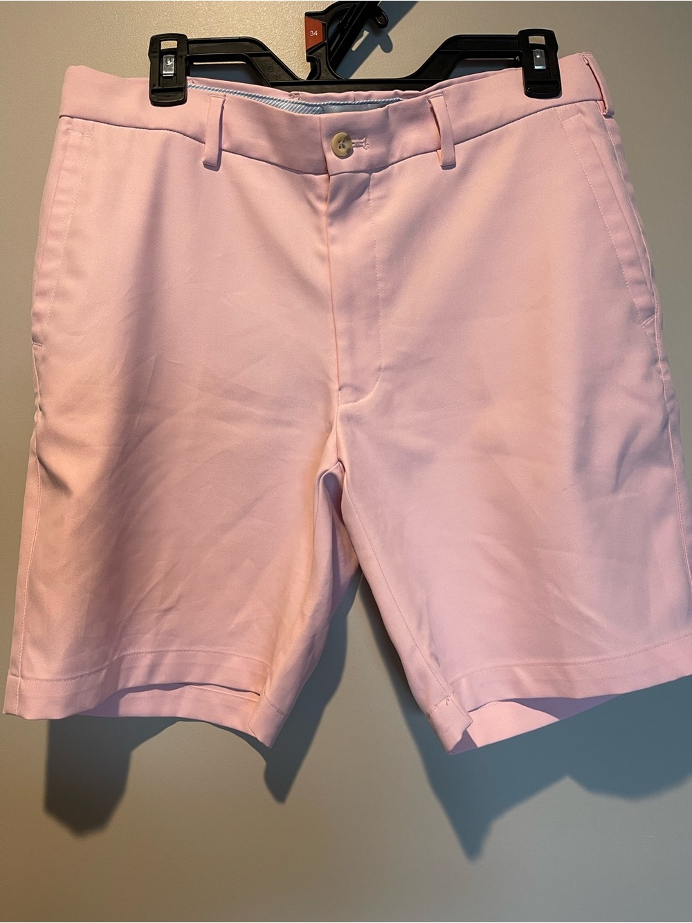 Peter Millar Men’s Pink Classic Tailored Golf Shorts